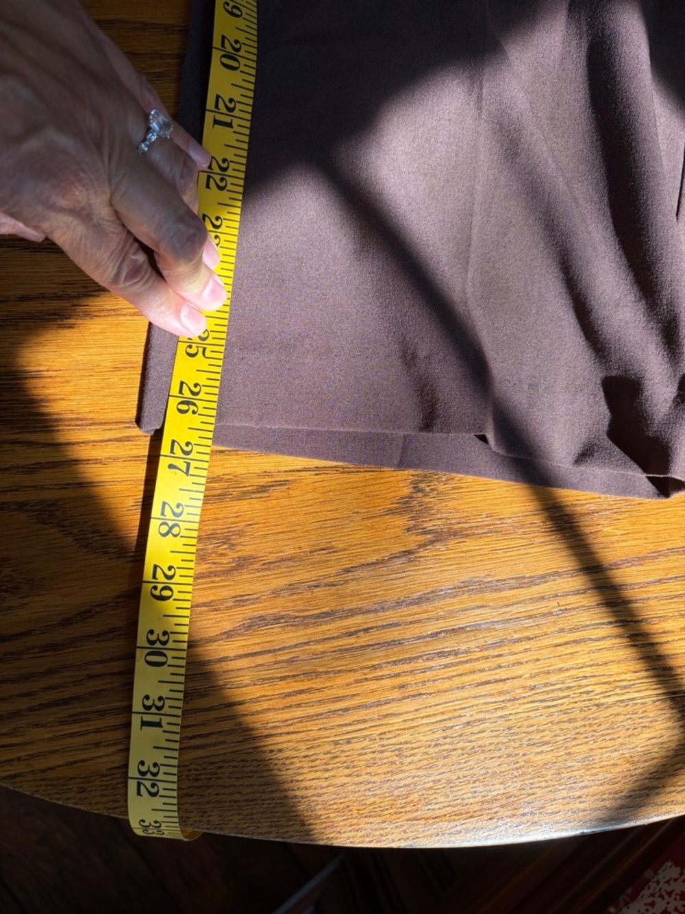 NWT dressbarn 2 Way Stretch Brown Straight Leg Pants - Picture 12 of 14